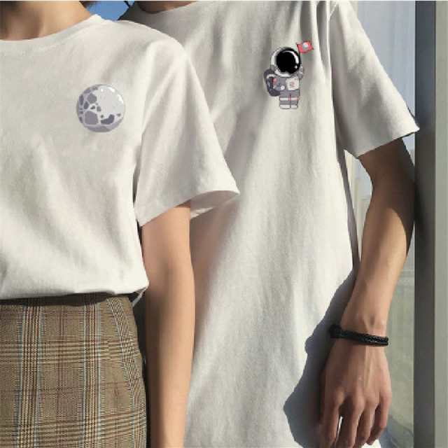 ペアtシャツ お揃い カップル レディース メンズ ペアルック 超人気 可愛い 個性 韓国風 Tシャツ Oversize カジュアル シンプル 春夏 の通販はau Pay マーケット Mmc