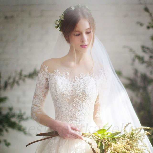 ウェディングドレスAライン 結婚式 二次会 ホワイト 花嫁 プリンセス