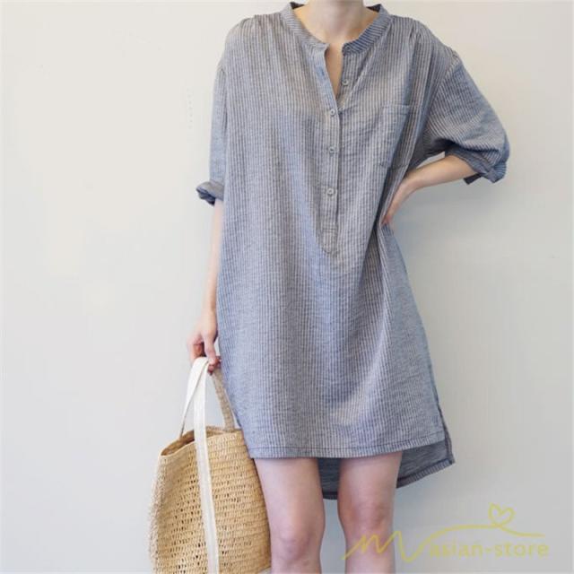 レディース ワンピース Tシャツ カットソー ショート丈 半袖 ワンピース 春夏 ポケット付き ゆったり 無地 薄手 シンプル 女性着 夏服 通の通販はau Pay マーケット Mmc