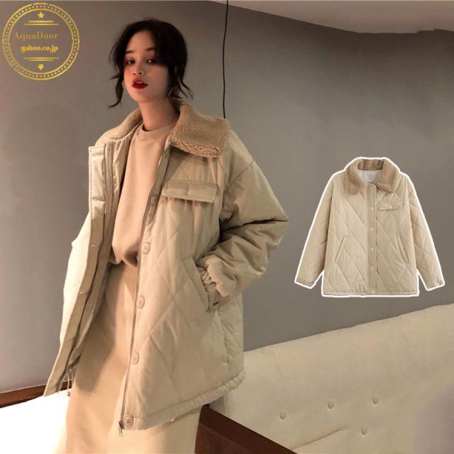 ジャケット レディース ダウンコート 中綿 トップス 韓国ファッション ダウンジャケット 無地 キルティング 冬服 アウター シンプル 防の通販はau Pay マーケット Mmc