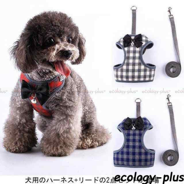 在庫処分】【返品交換不可】犬服 ハーネスリード ２点セット ドッグ