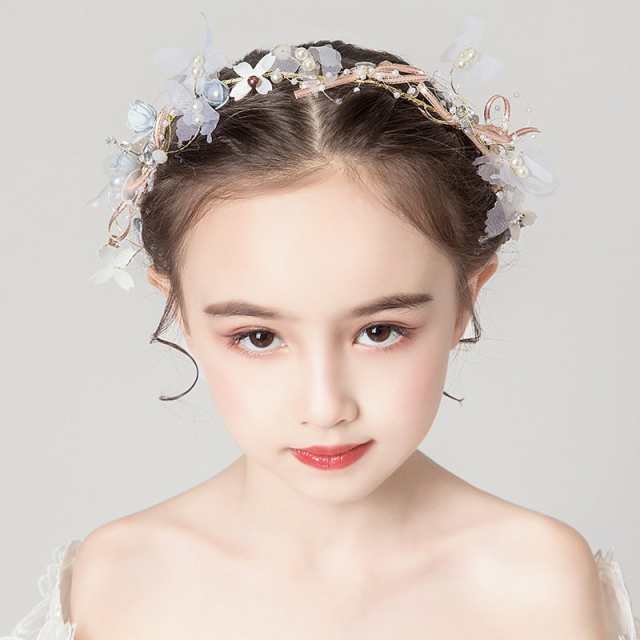 ヘアアクセサリー 手作り 髪飾り 子供 ヘッドドレス イヤリングセット