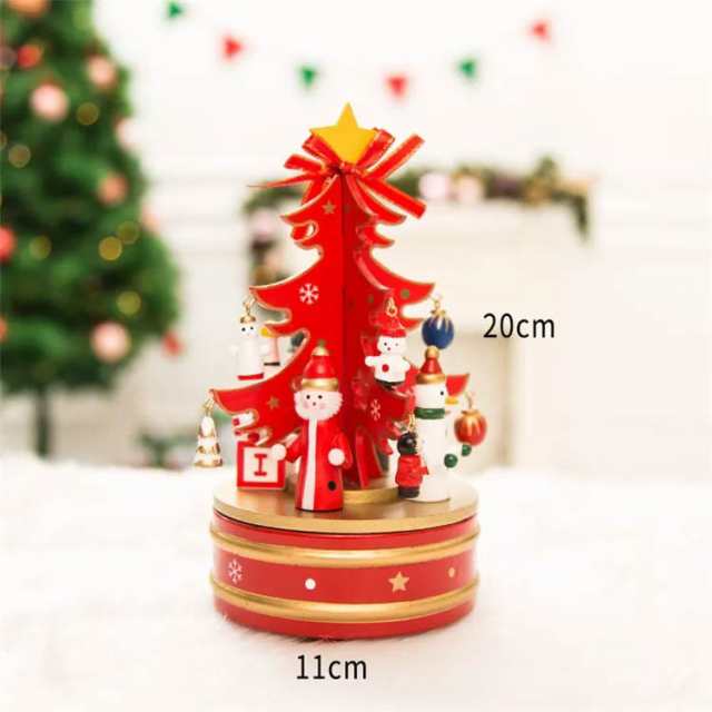 木製 オルゴール クリスマスツリー 20cm 卓上ツリー 木製 オルゴール クリスマスツリー 20cm 卓上ツリー