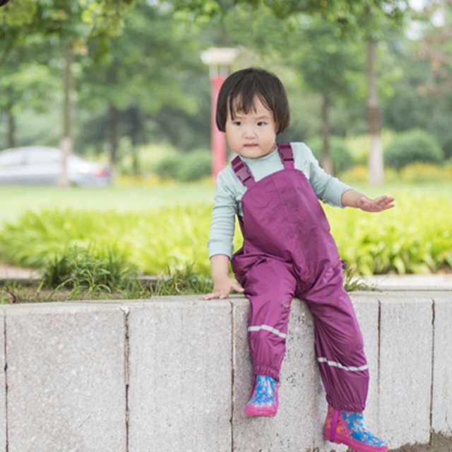 レインウェア レインパンツ サロペット 子供用 オーバーオール 撥水 砂場遊び 水遊び 雨具 キッズ 無地 男の子 女の子 反射テープ ロングの通販はau Pay マーケット Next