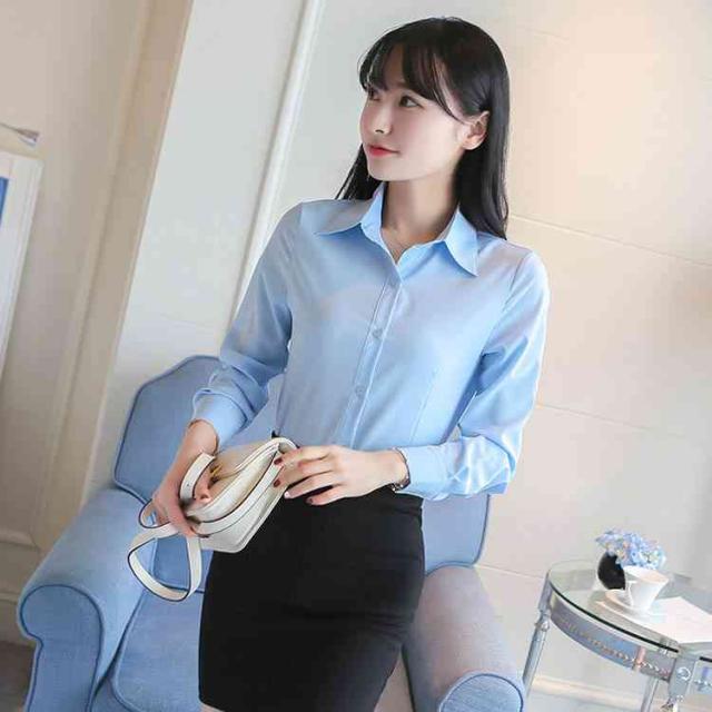 ワイシャツ レディース 長袖 ブラウス 白シャツ オフィス スーツ ホワイト カッターシャツ フォーマル ビジネス 通勤 通学 の通販はau Pay マーケット Mmc
