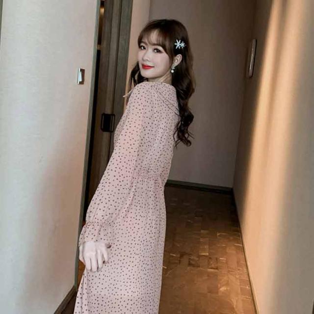 ワンピース レディース シフォンワンピース ロング丈ワンピース