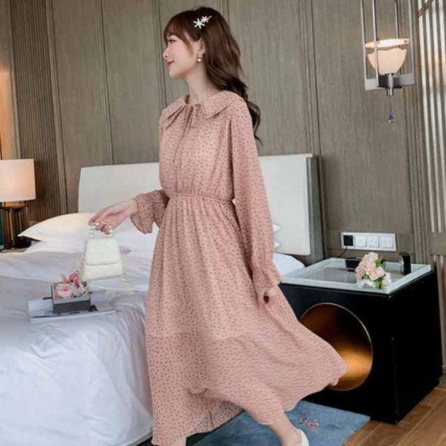 ワンピース レディース シフォンワンピース ロング丈ワンピース