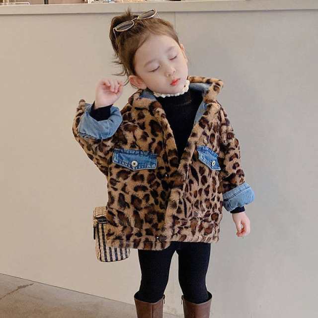 キッズ デニムコート アウター ファーコート 子供服 キッズ 女の子