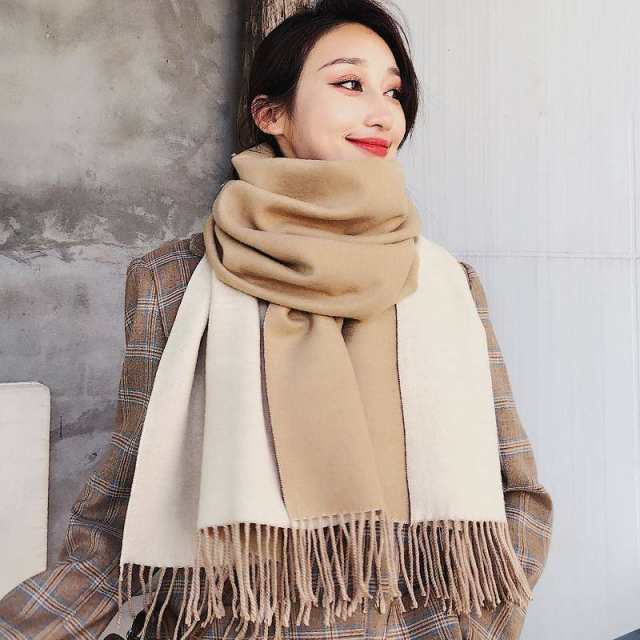 10色展開 ストール 大判 厚手 リバーシブル カシミヤ タッチ 冬 10色展開 ストール 大判 厚手 リバーシブル カシミヤ タッチ 冬