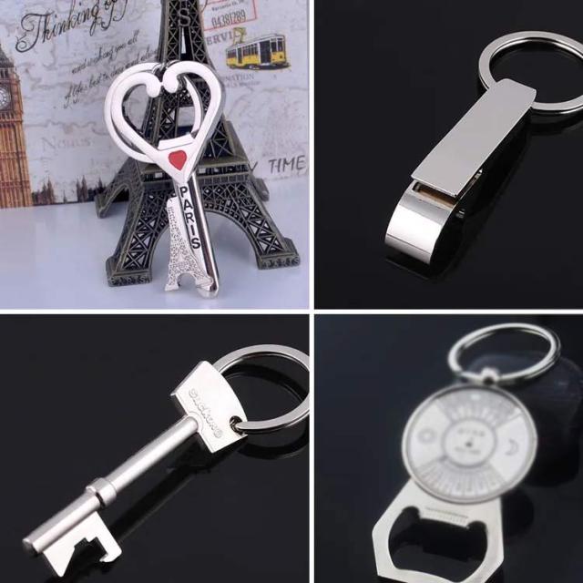 全13タイプ 可愛い ビール 栓抜き ボトルオープナー キーホルダー 送料