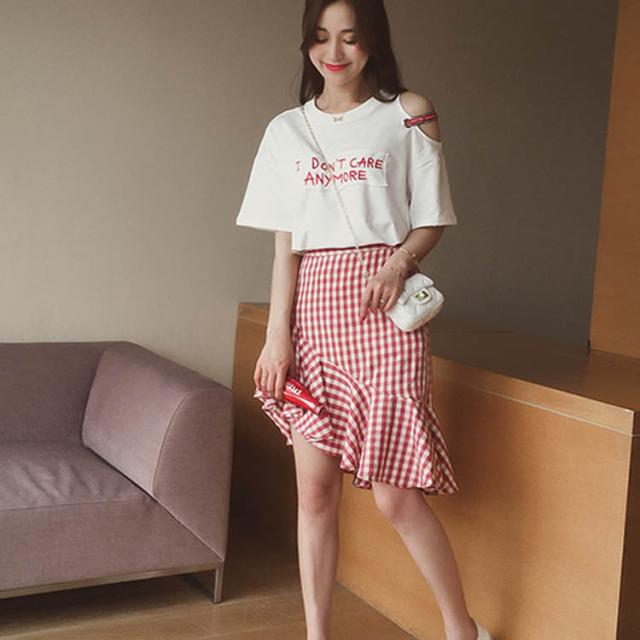 Tシャツ×スカートセット セットアップ トップス Tシャツ スカート