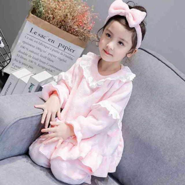 子供服 パジャマ ルームウェアヘアバンド付き 3点セット セットアップ 女の子 モコモコ ふわふわ 部屋着 寝間着 長袖 レースの通販はau Pay マーケット Mmc