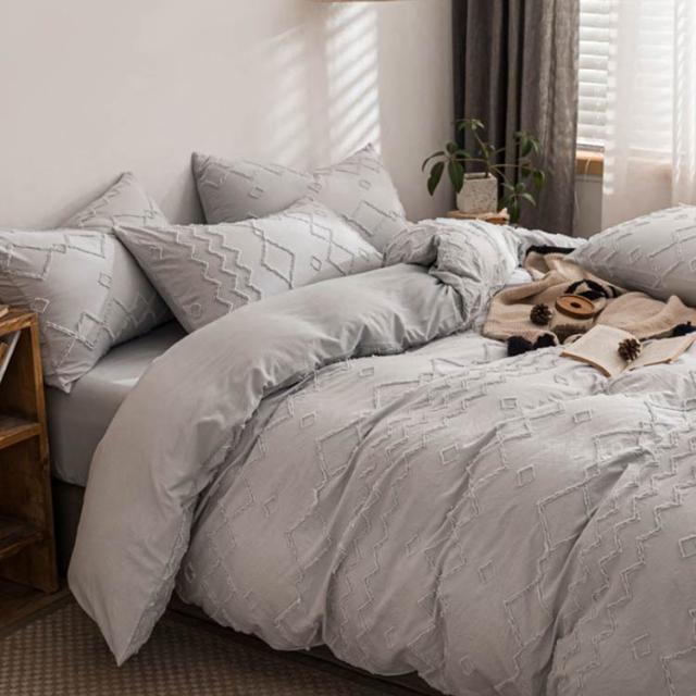 北欧純色四点セットの斜線純色布団カバーのシーツsZ 北欧純色四点セットの斜線純色布団カバーのシーツs\u0026 北欧純色四