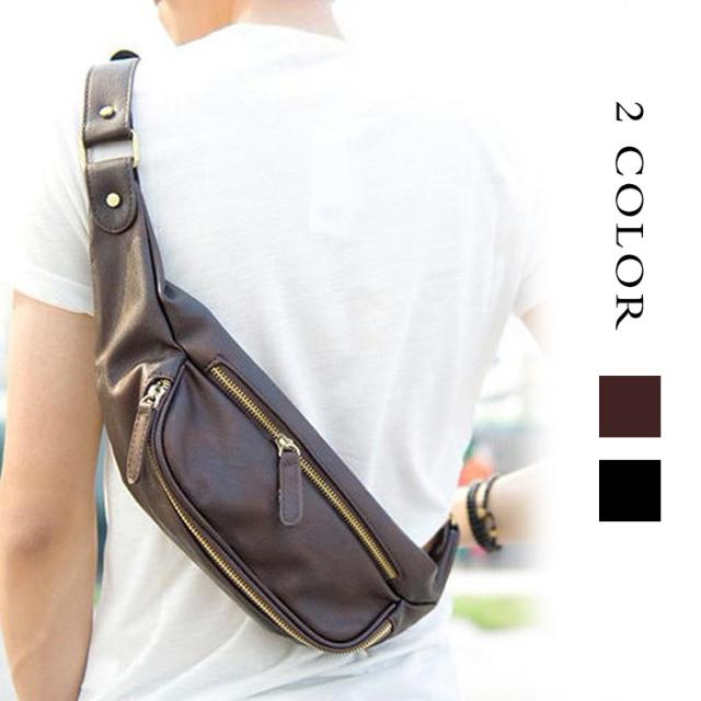 ボディバッグ メンズ ショルダーバッグ 本革 アメカジ バイク ブランド