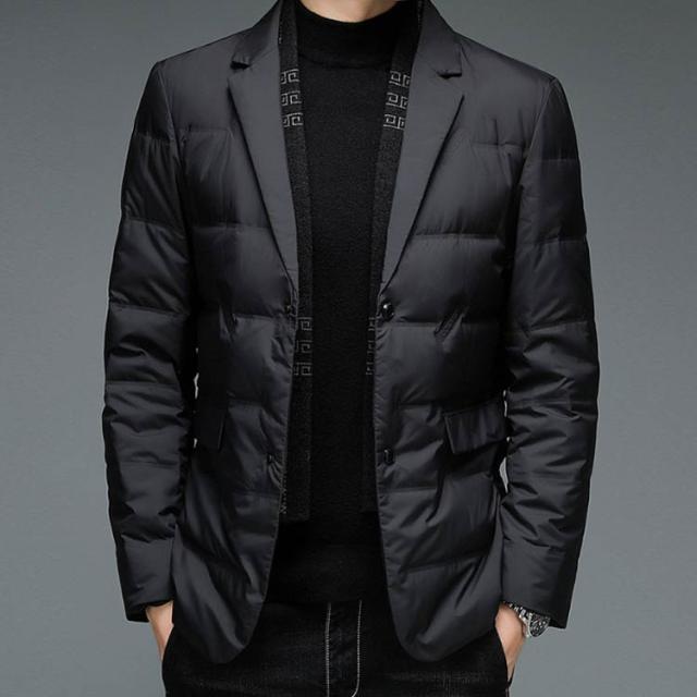 ダウンジャケット メンズ ダウン入り アウター ビジネス ブレザー ダウンコート テーラードジャケット スーツ 防寒コート 軽い ライトダ ダウンジャケット メンズ ダウン入り アウター ビジネス ブレザー