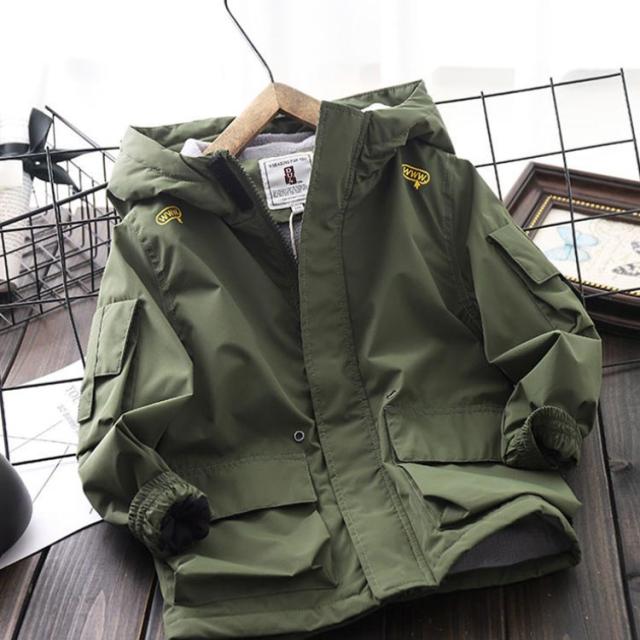 キッズ アウター 裏起毛 ジャケット マウンテンパーカー ブルゾン