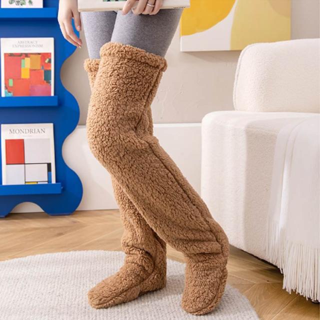 クリスマスファジーソックス ふわふわソックス 冬 暖かい 厚手 Amazon
