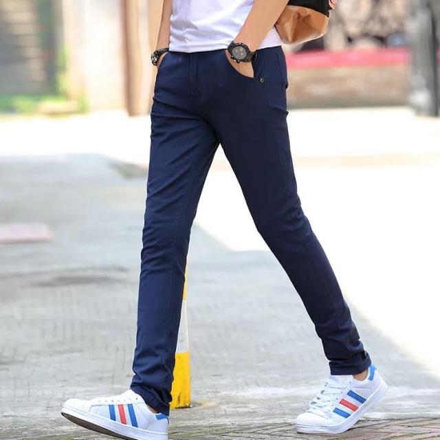 CRZ YOGA] 女らしく ズボン メンズ スキニー ロングパンツ 34インチ 