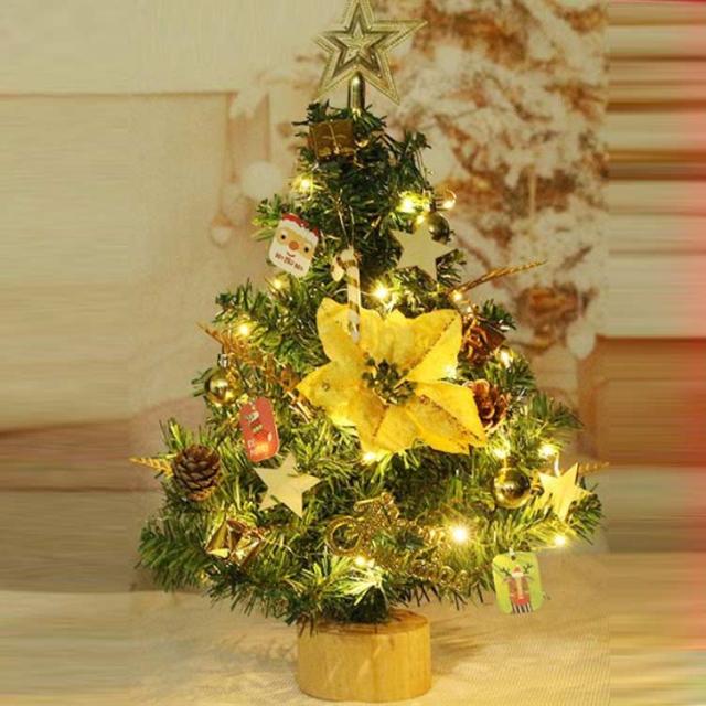 ミニ クリスマス 卓上ツリー 装飾付き オーナメント コンパクト 30cm