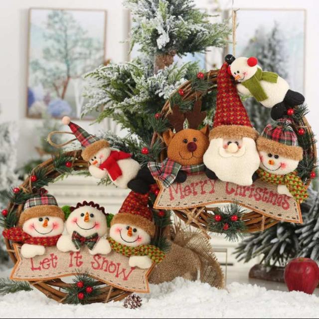 インテリア小物 クリスマスリース 飾り 壁飾り 玄関 部屋 可愛い お店