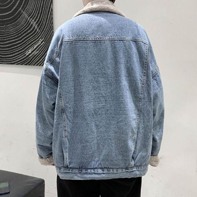 大人気 裏ボア デニムジャケット メンズ Gジャン 裏起毛 ジャケット