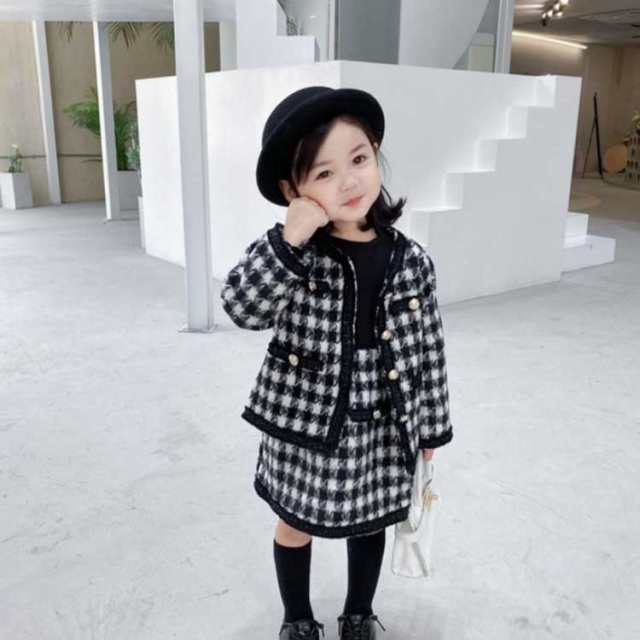 入学式 スーツ 女の子 韓国 子供服 セットアップ スカート ジャケット