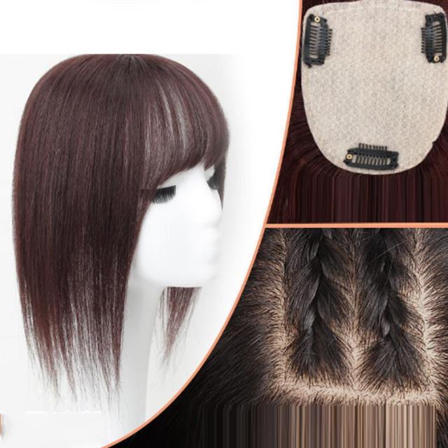 ウィッグ ヘアピース 部分ウィッグ 人毛 レディース 白髪隠れ 増毛 トップカバー 手植え 超自然 軽量 ロング ピン3つ ナチュラルブラック ブラウン 10x12cm リアル人工皮膚 20CM 30CM 全2色 ウィッグ ヘアピース 部分ウィッグ 人毛 レディース 白髪隠れ 増毛