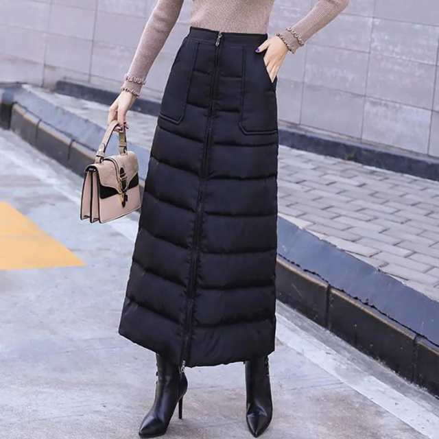 巻きスカート 防寒 ラップスカート ロング ロング丈
