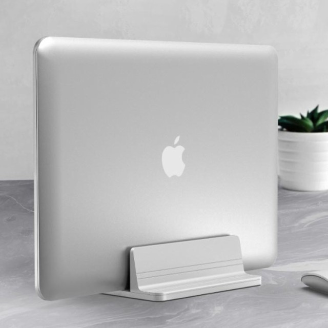 ノートパソコン スタンド ノートPC PCスタンド ブックスタンド 縦置き 収納 幅調節可能 縦 片付け 2台置き アルミ MacBook タブレット  ス