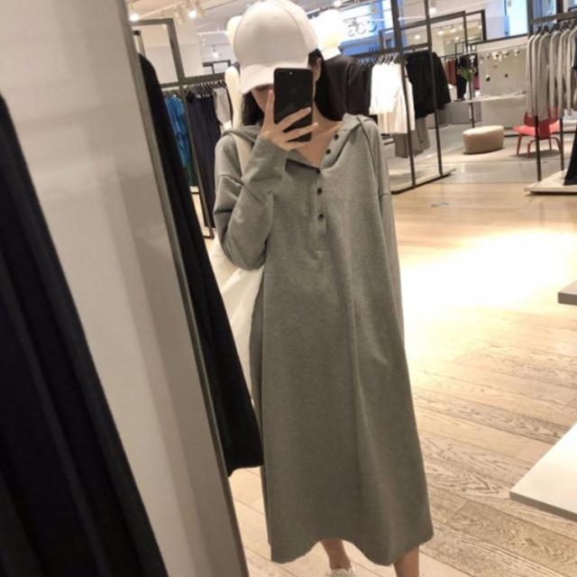 ワンピース フードマキシワンピース コーデが要らない マキシ丈ワンピース レディース ロング カットソー スウェット トレーナー 長袖 部の通販はau Pay マーケット Next