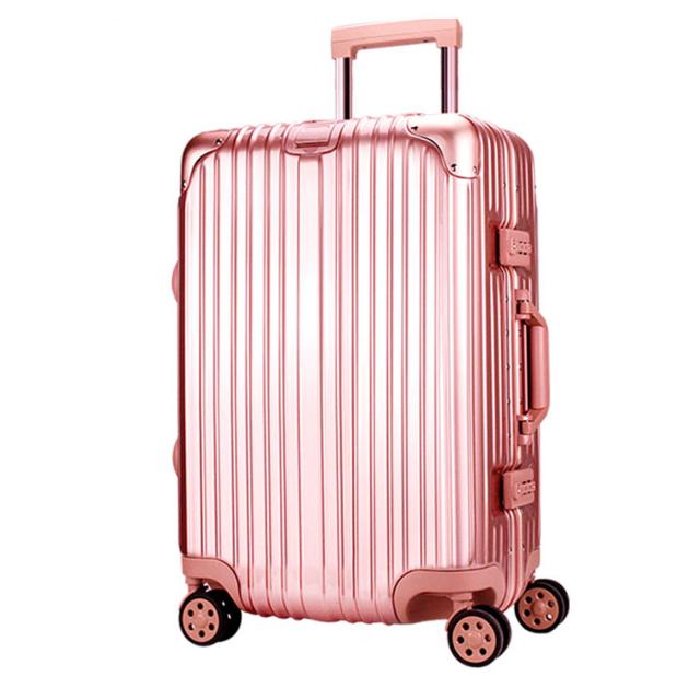 超軽量 スーツケース キャリーバッグ キャリーケース TSAロック 静音 無料受託手荷物 ハードケース ファスナー開閉 アルミフレームタイプ_1