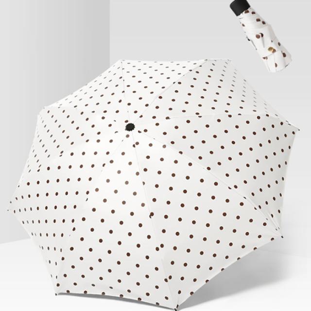 折りたたみ傘 超小型 mini 晴雨兼用傘 ドット柄 軽量 小さい