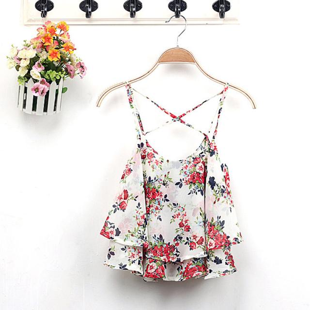 新品stella mccartney 小花柄シフォンキャミソール