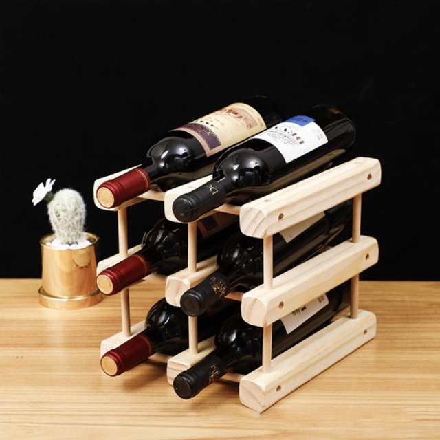 ワインスタンド ワインホルダー ワインラック 木製 ワイン 収納 6本