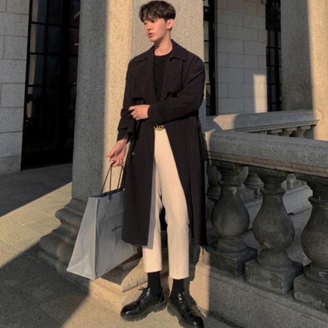 トレンチコート メンズ スプリングコート 中綿 ロングコート 中綿入り ビジネスコート 冬 秋冬 中綿 トレンチ ミドル丈 ピーコート コーの通販はau Pay マーケット 第三商事