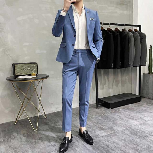 2点セット ジャケット+パンツ 上下セット 礼服 メンズ