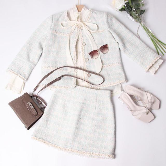 セットアップスーツ スーツ フォーマル ジャケット ワンピース 3点