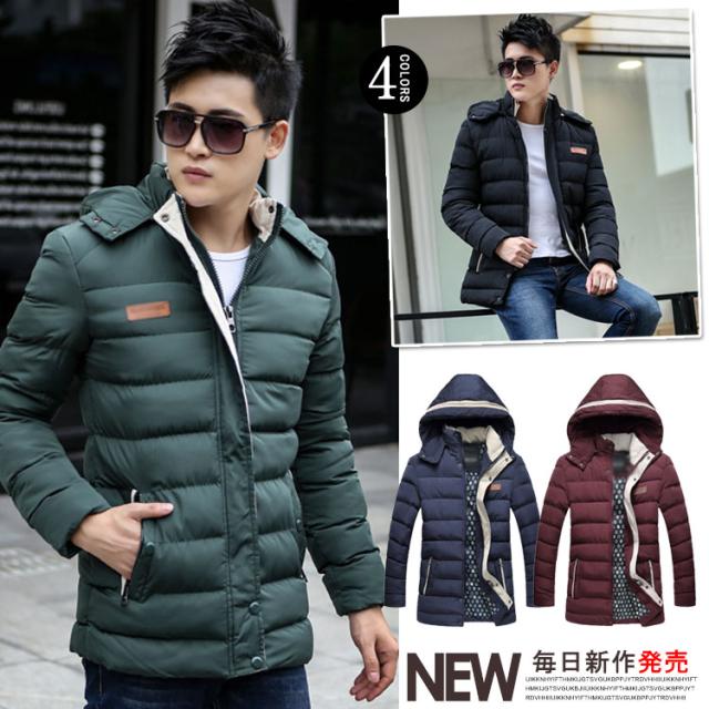 冬新作 メンズ 中綿ジャケット 裏起毛 ダウンジャケット コート 厚手 フード付き 防寒着 保温 大きいサイズ