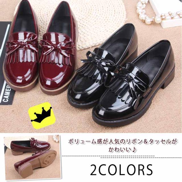 OHGA リボンエナメルローファー パンプス RIBON LOAFER | OHGA