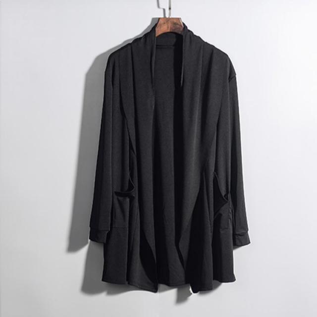 ドレープ カーディガン メンズ ロングカーディガン ショールカラー ドレープ感 カーディ ロング 薄手 羽織り ライトアウター 無地 長袖 の通販はau Pay マーケット 第三商事