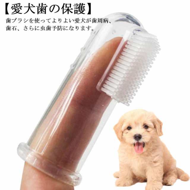 爆安プライス ペット用 歯ブラシ 2個 シリコン 歯磨き 歯周病予防 犬 猫