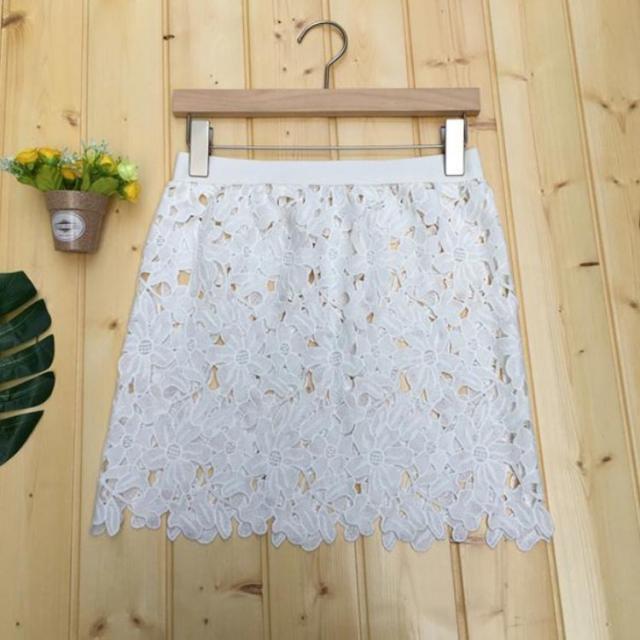 送料無料 つけ裾 総レース レーススカート レディース 付け裾 花柄レース ミニスカート インナースカート トレイヤード 重ね着の通販はau Pay マーケット Mmc