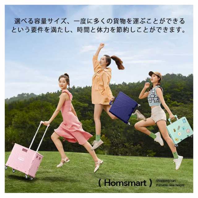 キャリーカート 折りたたみ 軽量 買い物 4輪 8輪 コンテナ カート ショッピングカート 65L 45L 可愛い 買い物カート キャリー 台車 エコバッグ アウトドア キャンプ スポーツ レジャー 運動会 コンパクト 車載 便利 おしゃれ ハンドキャリー 使い便利 送料無料_1