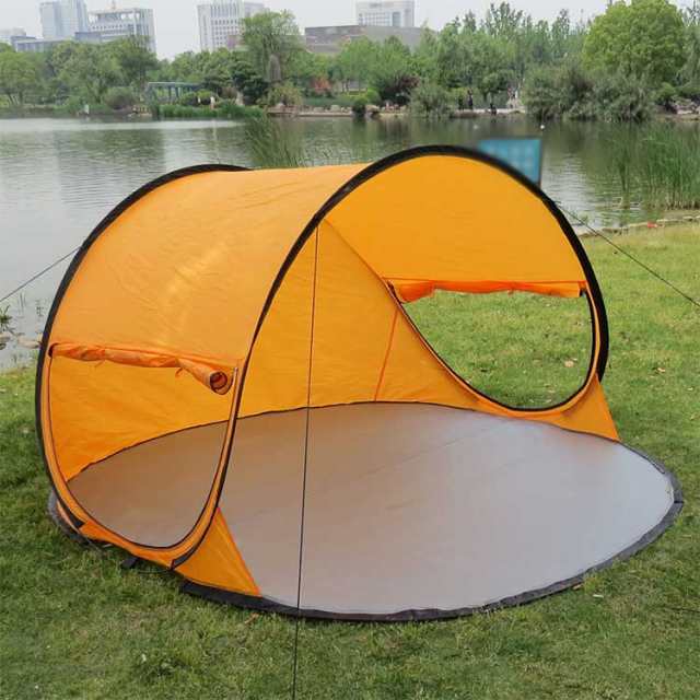 ワンタッチテント 大きいサイズ 5-6人用 UVカット 日よけ 簡易テント 紫外線防止 サンシェード 公園遊び 花見 キャンプ レジャー 海 プール 軽量 通気性 アウトドア ビーチ 防災_2