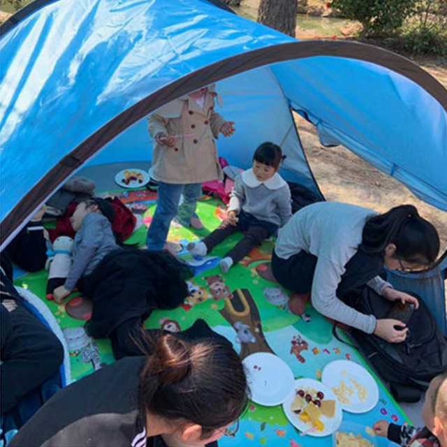 ワンタッチテント 大きいサイズ 5-6人用 UVカット 日よけ 簡易テント 紫外線防止 サンシェード 公園遊び 花見 キャンプ レジャー 海 プール 軽量 通気性 アウトドア ビーチ 防災_3