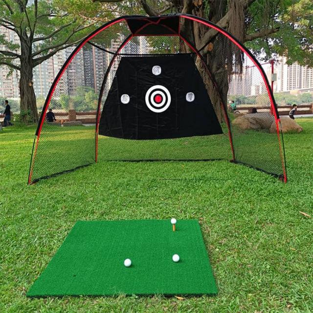 ゴルフマット 練習用 大型 100×150cm ゴルフ 練習マット 素振り アプローチマット ドライバー ゴルフ スイング 練習 用具 アプローチ 練習器具 アイアン 室内 屋外 芝マット 人工芝 スイングマット 芝生 ゴルフ練習 マット アプローチ練習 単品 ゴルフティー_3