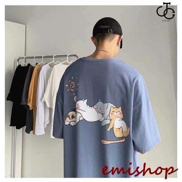 Tシャツ メンズ カジュアルシャツ トップス 夏 綿 半袖 猫柄 可愛い シャツ 薄手 スポーツ シンプル おしゃれ ワークシャツの通販はau Pay マーケット Toyshop