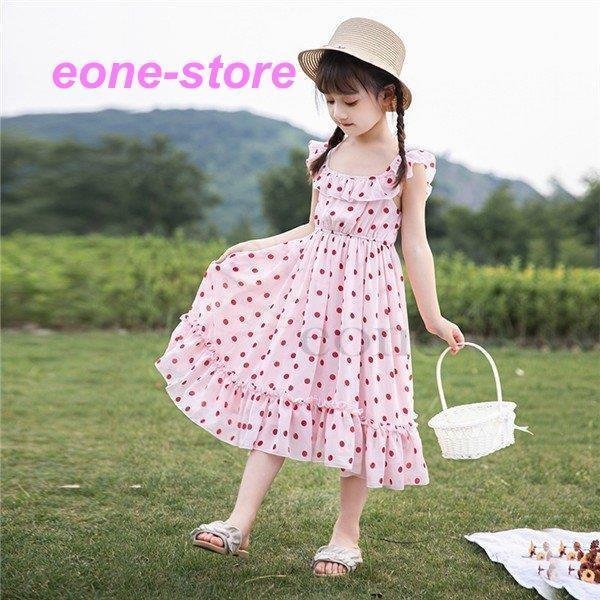 子供服 ワンピース 春夏 女の子 キッズワンピース シフォンワンピース ドット柄 チュニック 子供ドレス ジュニア おしゃれ 可愛い 涼しいの通販はau Pay マーケット Toyshop