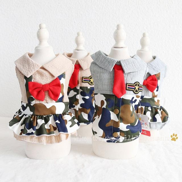 犬服 夏用 クール ペットウェア ドッグウェア 猫の服 可愛い 迷彩 リゾート ペット用品 小型犬 中型犬 Tシャツ ワンピース 薄手 お出かの通販はau Pay マーケット 新勢