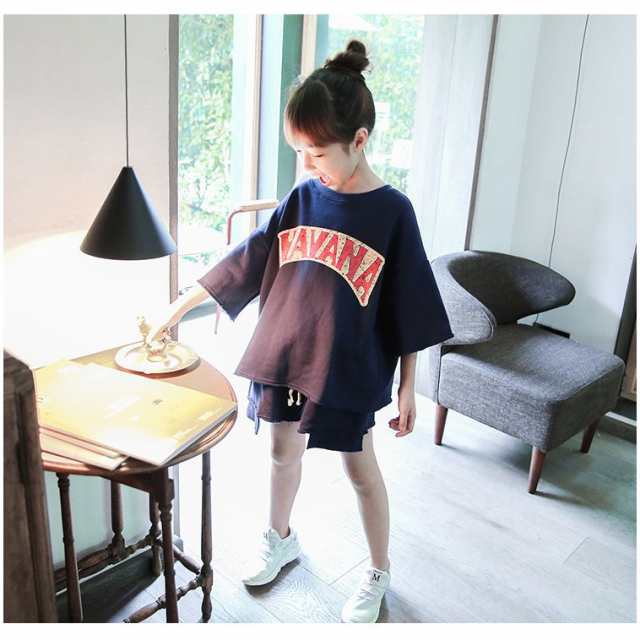 子供服 セットアップ 女の子 半袖 夏 2点セット Tシャツ 短パン ヒップホップ 韓国子供服 キッズ 可愛い おしゃれ 小学生 通学着 新品 13の通販はau Pay マーケット 新勢